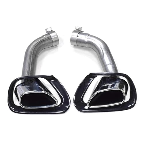 Auspuffblenden 1 Paar Auspuffblende Für X5 E70 V8 2007–2010 Auspuffrohr 304 Edelstahl Schalldämpfer Spitze Auto Auspuff Endrohr Düse Endrohrblende(Silver Exhaust cover) von ZSKSJHSJ