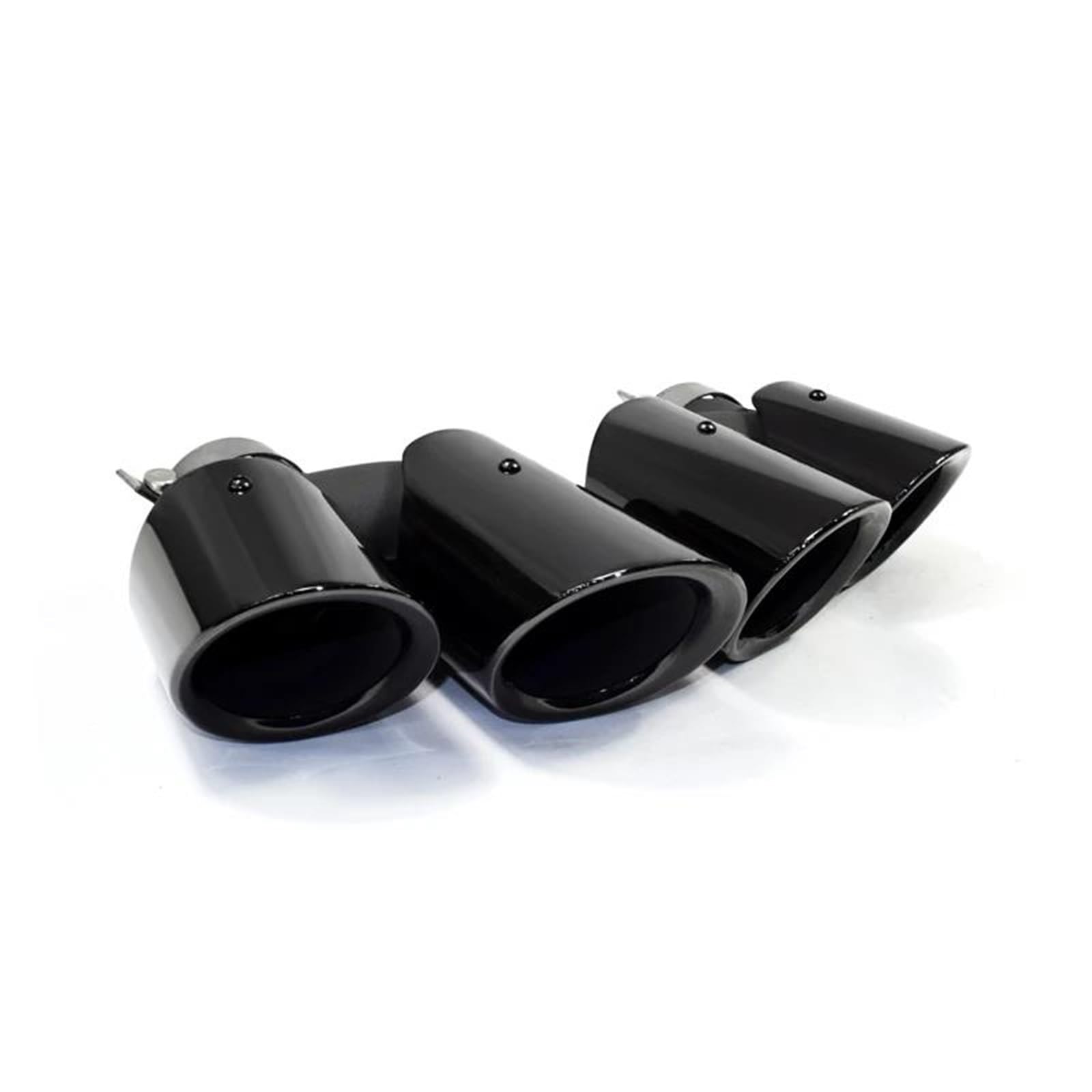 Auspuffblenden 1 Paar Dual Outlet Endrohre Für Macan 2014-2017 Schalldämpfer Spitze Endrohre Ersatz Auspuff System Düsen Endrohrblende(Schwarz) von ZSKSJHSJ