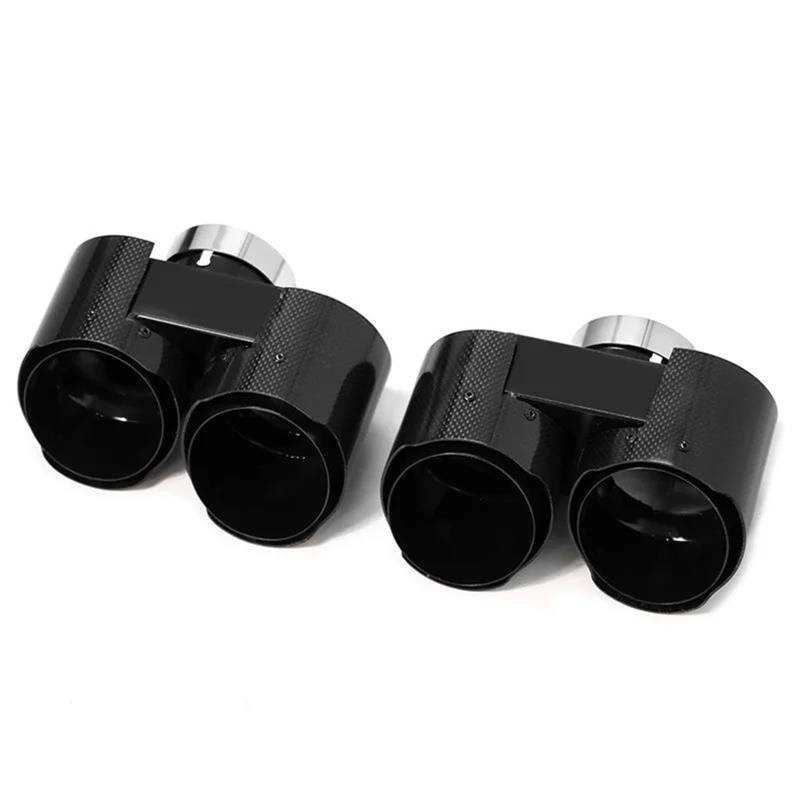 Auspuffblenden 1 Paar Quad-Auspuffendrohre Für G20 G21 320i 330i 330e 2020+ Upgrade Quad-Schalldämpfer-Endrohre Auspuffsystem Endrohrblende(Carbon G) von ZSKSJHSJ