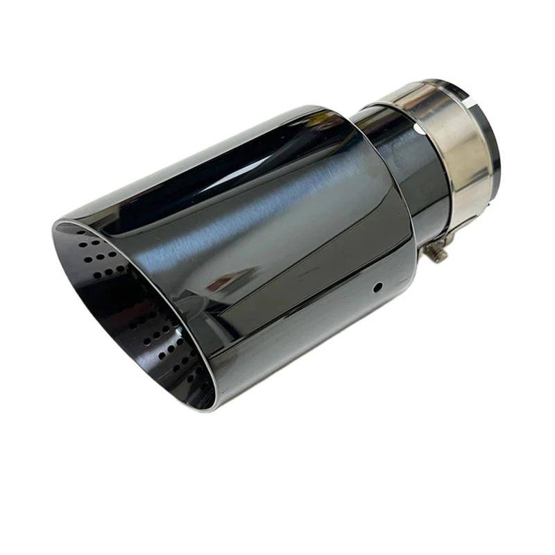 Auspuffblenden 1 STÜCKE Auspuffblende Auto Styling Glänzend Edelstahl Schalldämpfer Endrohr Auspuffrohr Schalldämpfer 60mm 63mm Endrohrblende von ZSKSJHSJ