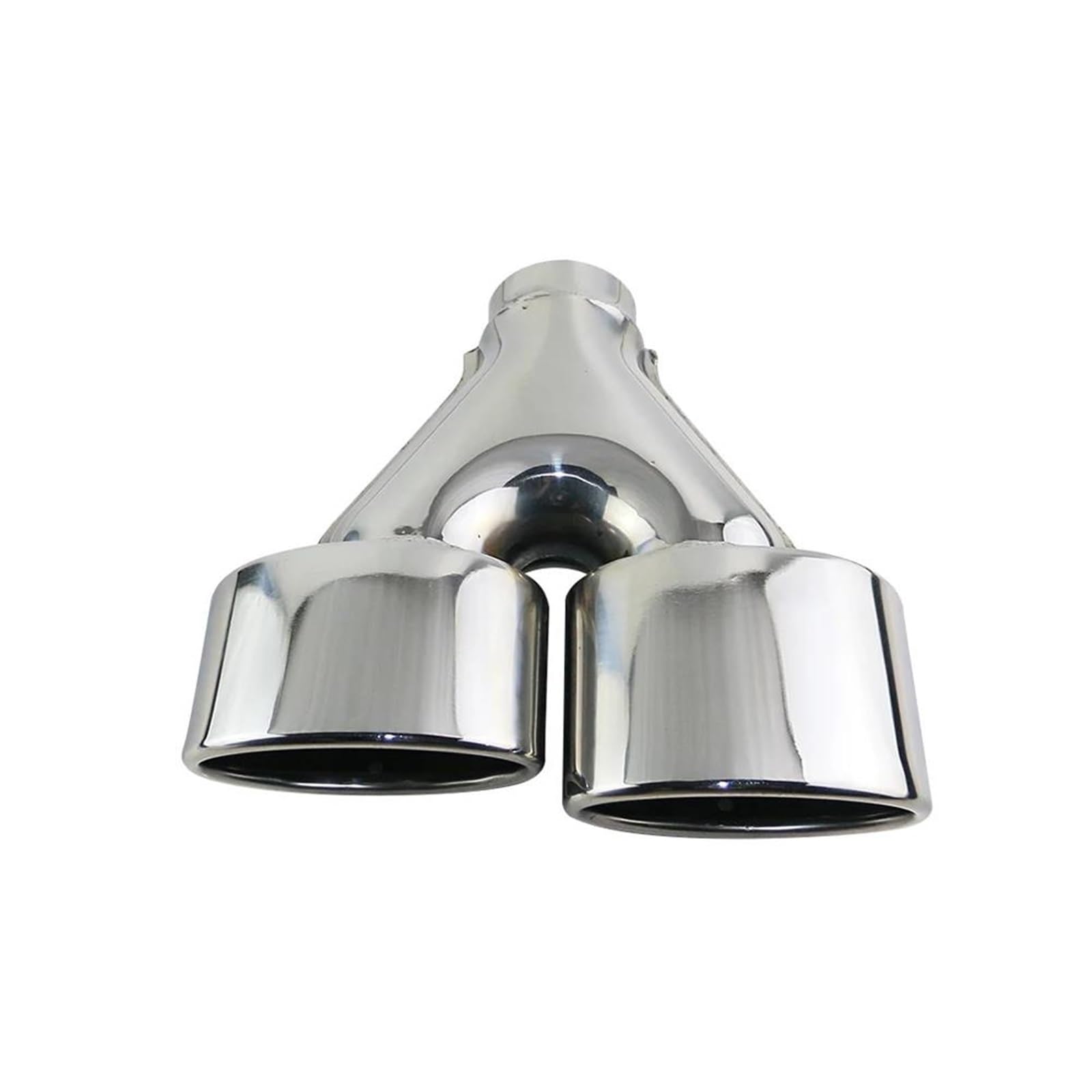 Auspuffblenden 1 STÜCKE Auto Schalldämpfer Oval Fahrzeug Endrohr 2,5 ''dual Auto Auspuff Spitze Edelstahl Endrohrblende(Links) von ZSKSJHSJ