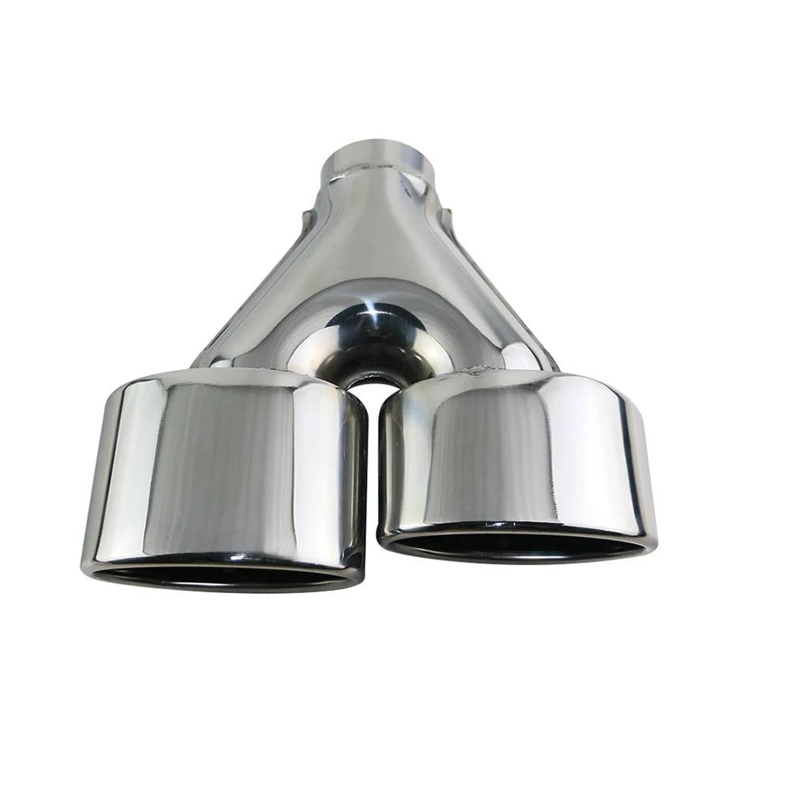 Auspuffblenden 1 STÜCKE Auto Schalldämpfer Oval Fahrzeug Endrohr 2,5 ''dual Auto Auspuff Spitze Edelstahl Endrohrblende(rechts) von ZSKSJHSJ