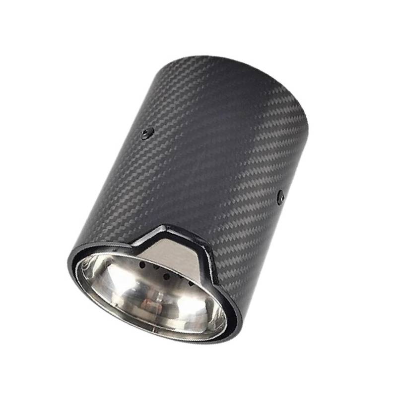 Auspuffblenden 1 STÜCKE Für M2 F87 Für M3 F80 Für M4 F82 F83 Modifizierte Auspuffanlage Passend Für Auto Schalldämpfer Endrohrspitzen Schwarz Endrohrblende(Silver Inlet 60mm) von ZSKSJHSJ