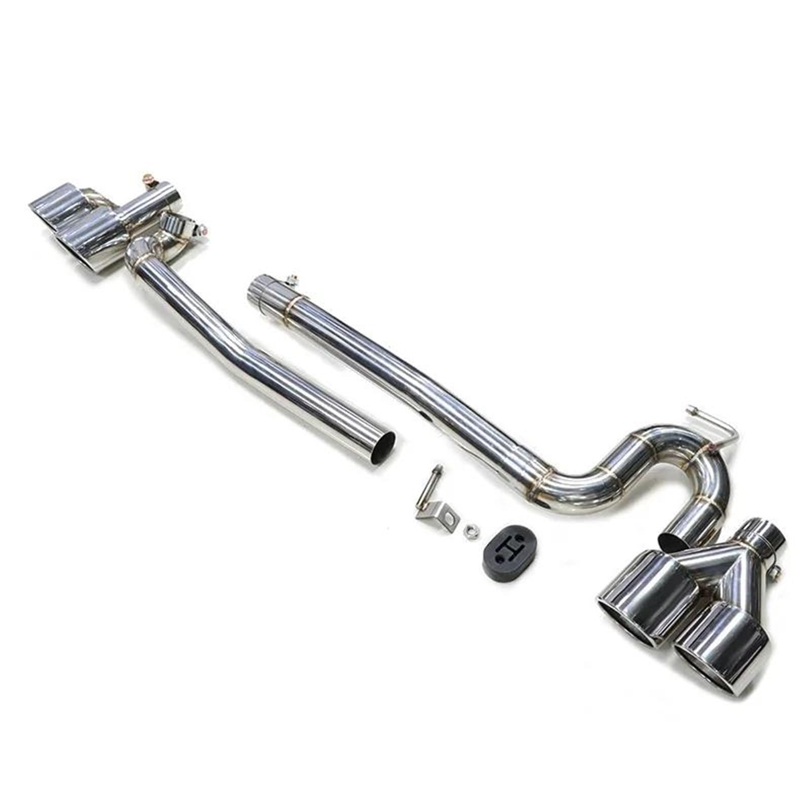Auspuffblenden 1 Set 304 Edelstahl Auto Auspuffblende Auspuffrohr Für A3 S3 Für Sportback 2012-2019 Schalldämpfer Spitzen Auspuffblende Endrohrblende(Silber) von ZSKSJHSJ