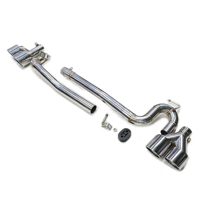 Auspuffblenden 1 Set 304 Edelstahl Auto Auspuffblende Auspuffrohr Für A3 S3 Für Sportback 2012-2019 Schalldämpfer Spitzen Auspuffblende Endrohrblende(Silber) von ZSKSJHSJ