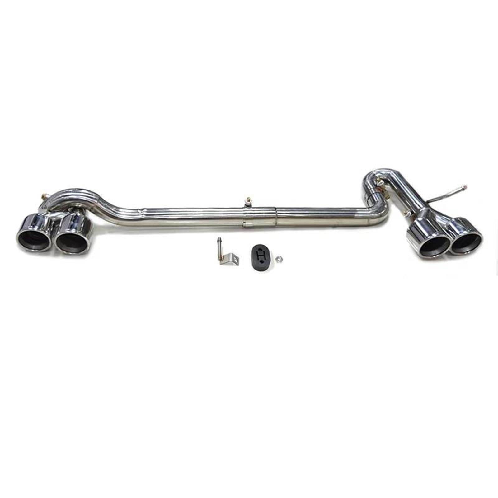 Auspuffblenden 1 Set Dual Carbon Fiber Auto Auspuff Tipp Für A4 2014-2018 Limousine Schalldämpfer Spitze Auspuffrohr System Düse Endrohrblende(Silber) von ZSKSJHSJ