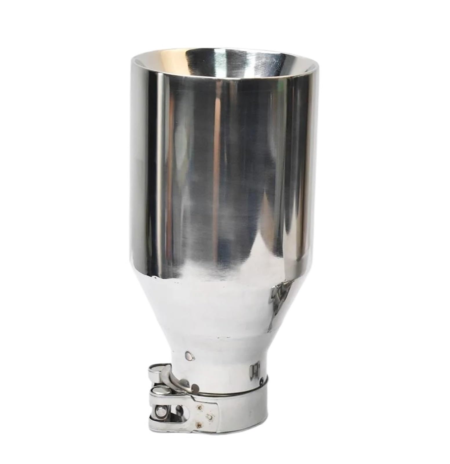 Auspuffblenden 1 Stück Auto Helle Edelstahl Auspuffrohr Abgeschrägte Kante Flache Shinny Schalldämpfer Spitze Endrohrblende(ID 51 OD 76 MM) von ZSKSJHSJ