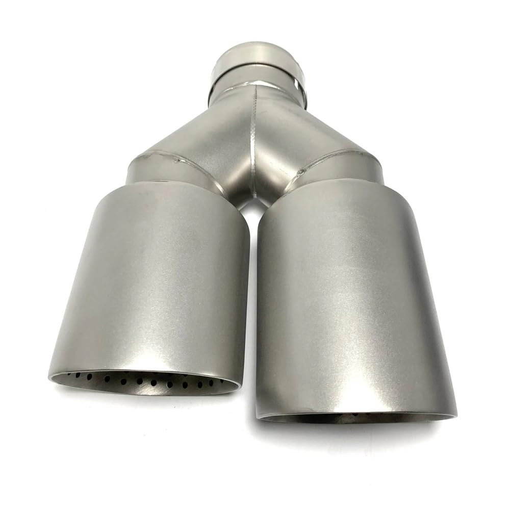 Auspuffblenden 1 Stücke Für VW Für GTI Für MK7 Für Golf 7 Doppel Auto Schalldämpfer Spitze Auspuffrohr System Rohr Universal Auspuff Spitze 60MM 63mm Düse Endrohrblende(60mm-101mm Left) von ZSKSJHSJ
