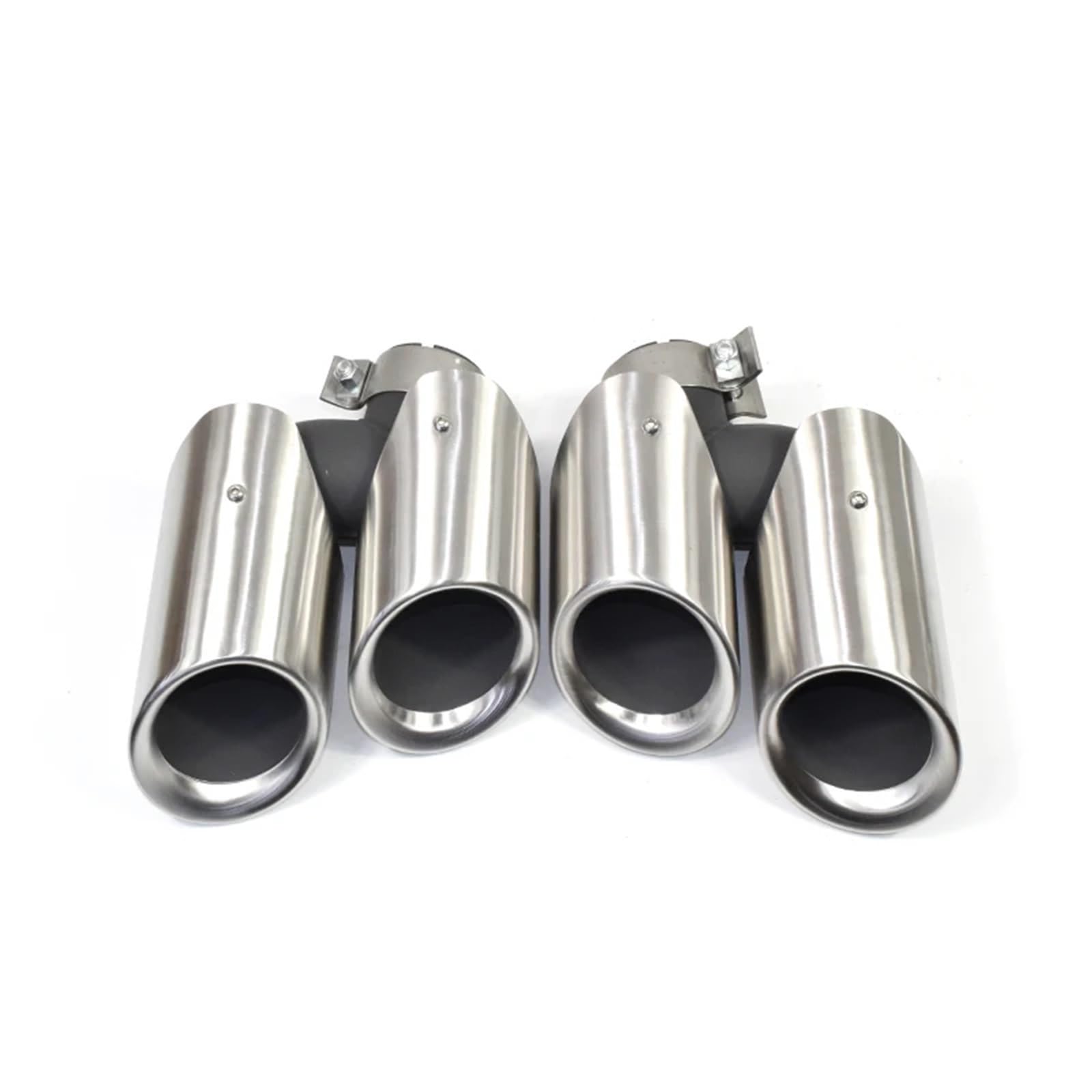Auspuffblenden 2 Stücke Auto Auspuff Tipp Für Macan 2,0 T 2014-2018 Quad Schalldämpfer Spitze Auspuff System Düse Endrohr Endrohrblende(Silver A) von ZSKSJHSJ