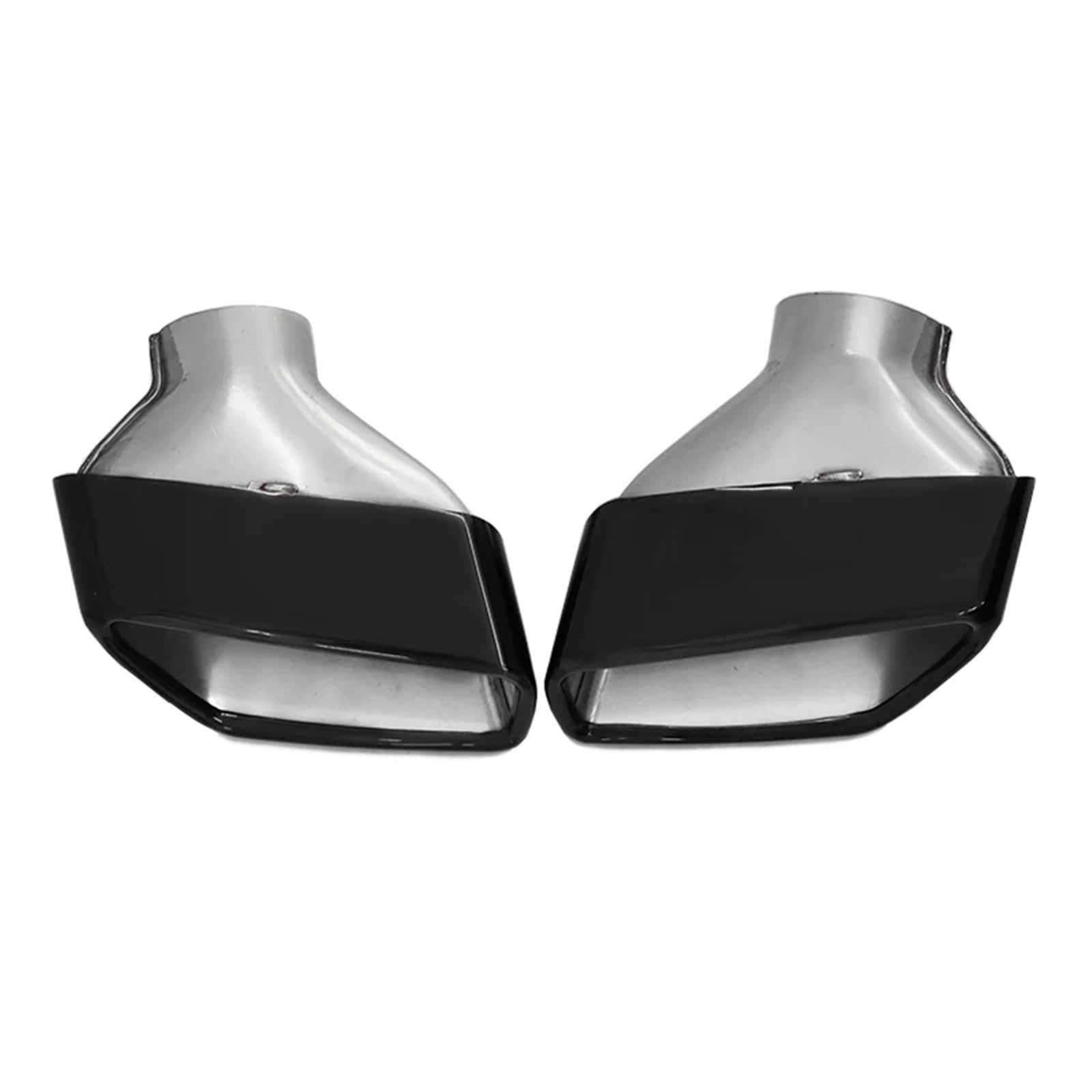Auspuffblenden 2 Stücke Auto Auspuffblende Für G30 G31 520i 530i 528i 2017+ Schalldämpfer Spitze Quadrat Endrohr Auspuffrohr Düse Endrohrblende(Black A) von ZSKSJHSJ