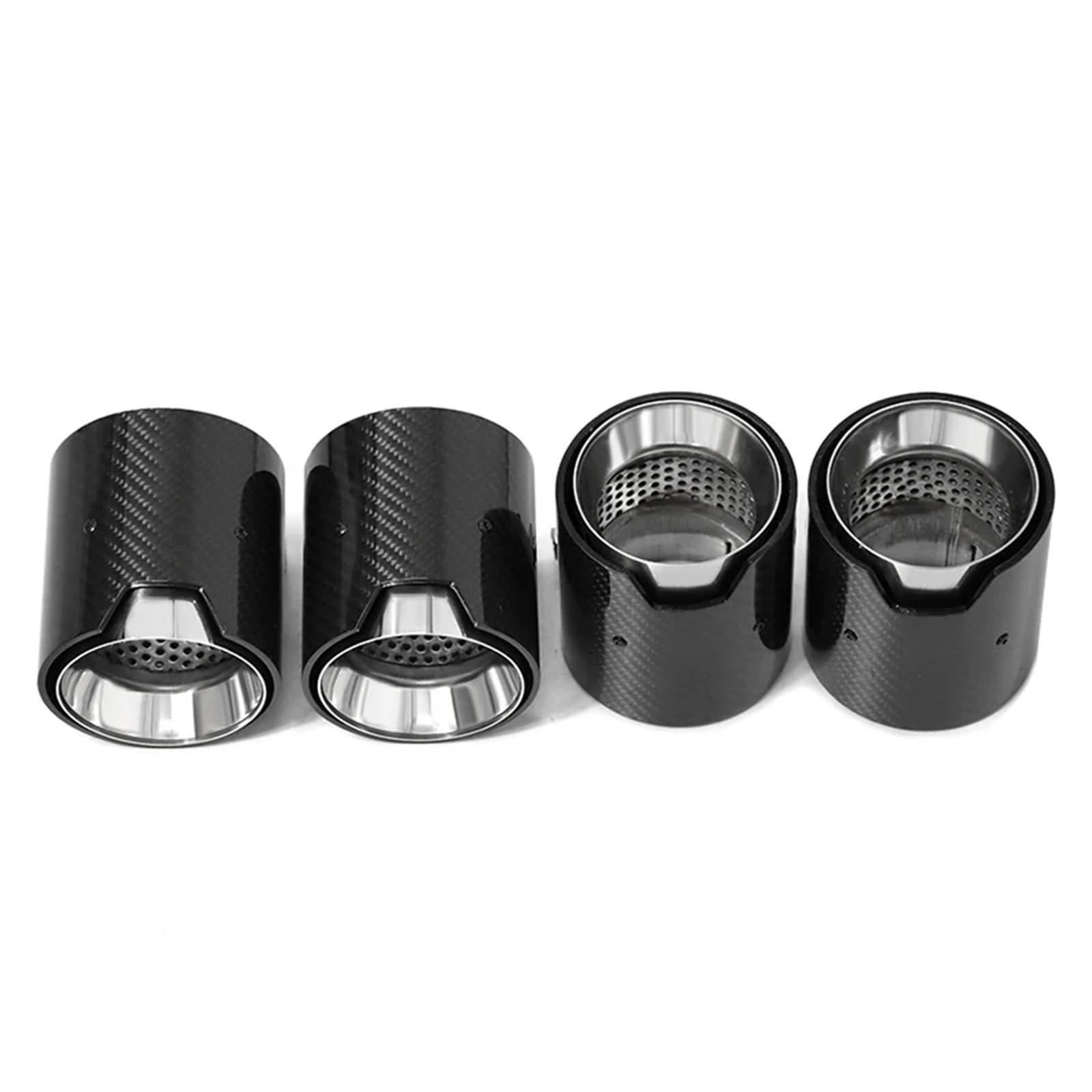 Auspuffblenden 4 PCS Für M2 Für M3 Für M4 F80 F82 F83 F87 Auspuffblende Tuning Endrohr Edelstahl Schalldämpfer Endrohrblende(Carbon A) von ZSKSJHSJ
