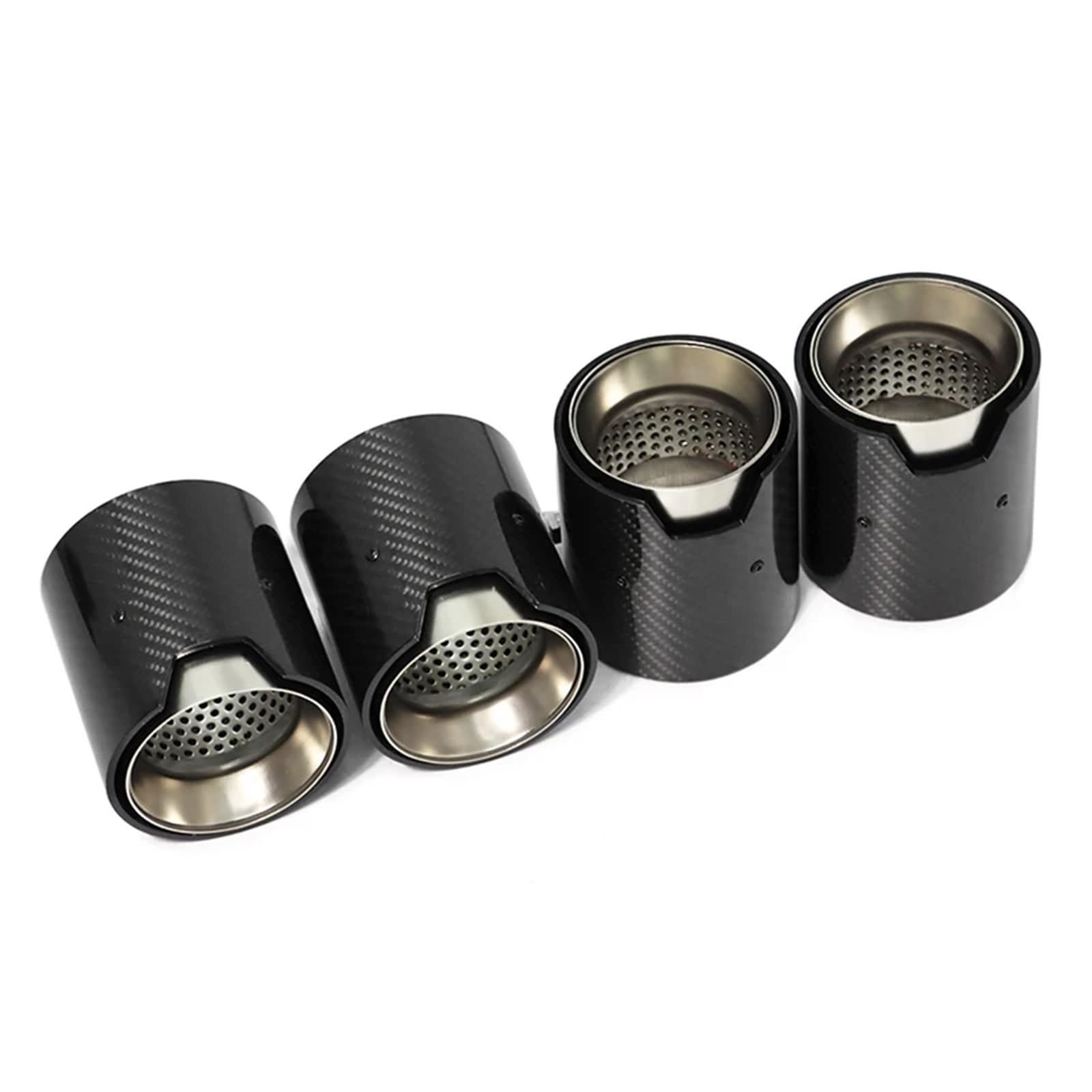 Auspuffblenden 4 PCS Für M2 Für M3 Für M4 F80 F82 F83 F87 Auspuffblende Tuning Endrohr Edelstahl Schalldämpfer Endrohrblende(Carbon D) von ZSKSJHSJ