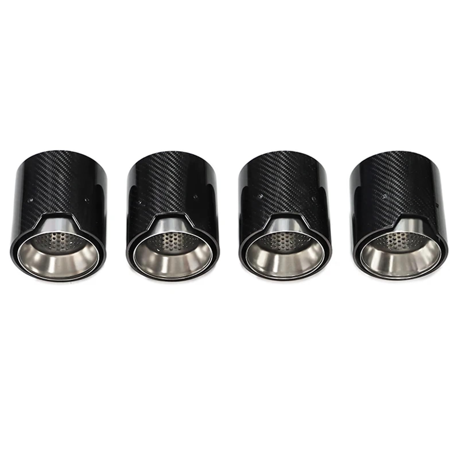 Auspuffblenden 4 PCS Für M2 Für M3 Für M4 Für G80 G82 G83 G87 Endrohr Auspuff Header Schalldämpfer Edelstahl Stahl Mund Schalldämpfer Endrohrblende(Carbon D) von ZSKSJHSJ