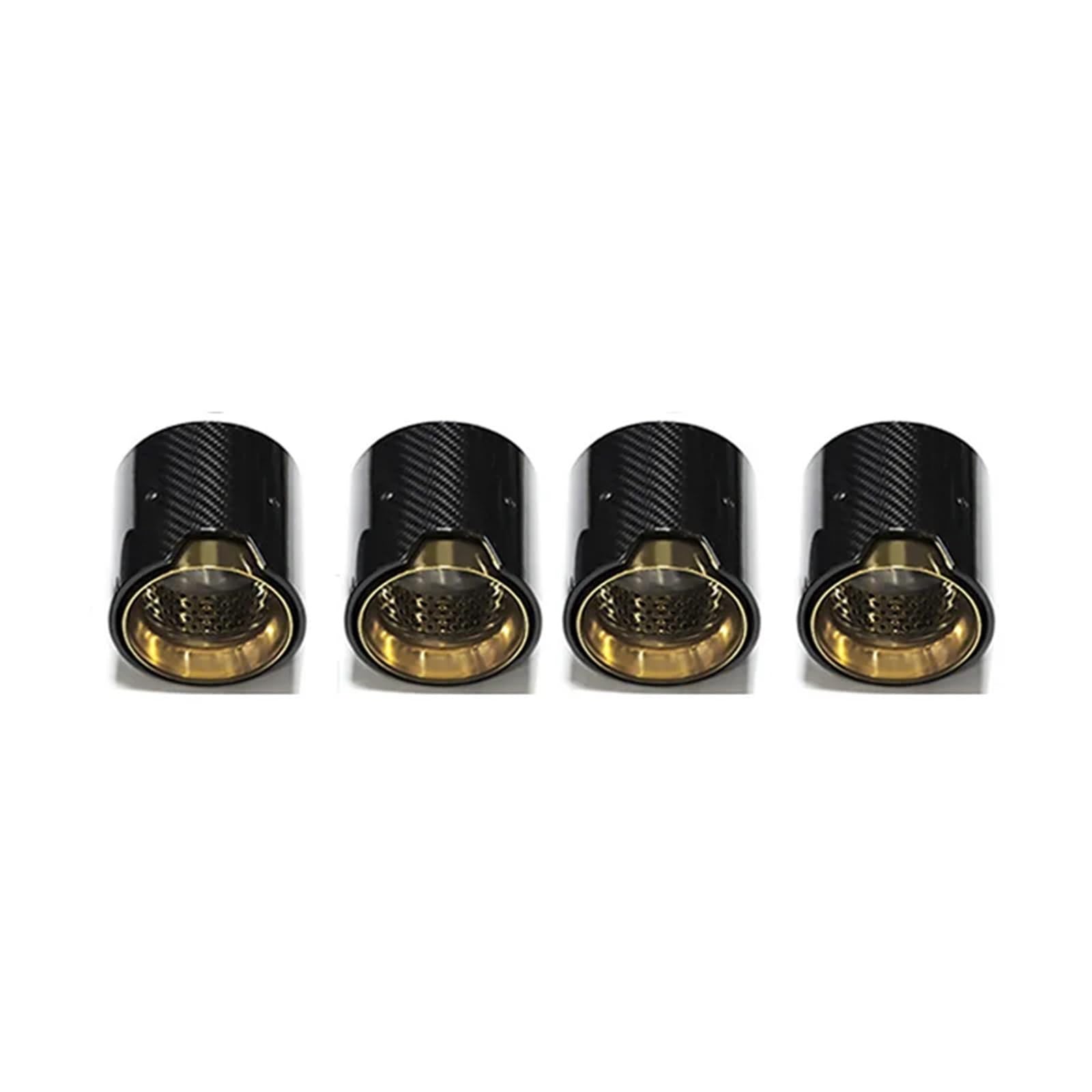 Auspuffblenden 4 PCS Für M2 Für M3 Für M4 Für G80 G82 G83 G87 Endrohr Auspuff Header Schalldämpfer Edelstahl Stahl Mund Schalldämpfer Endrohrblende(Carbon E) von ZSKSJHSJ