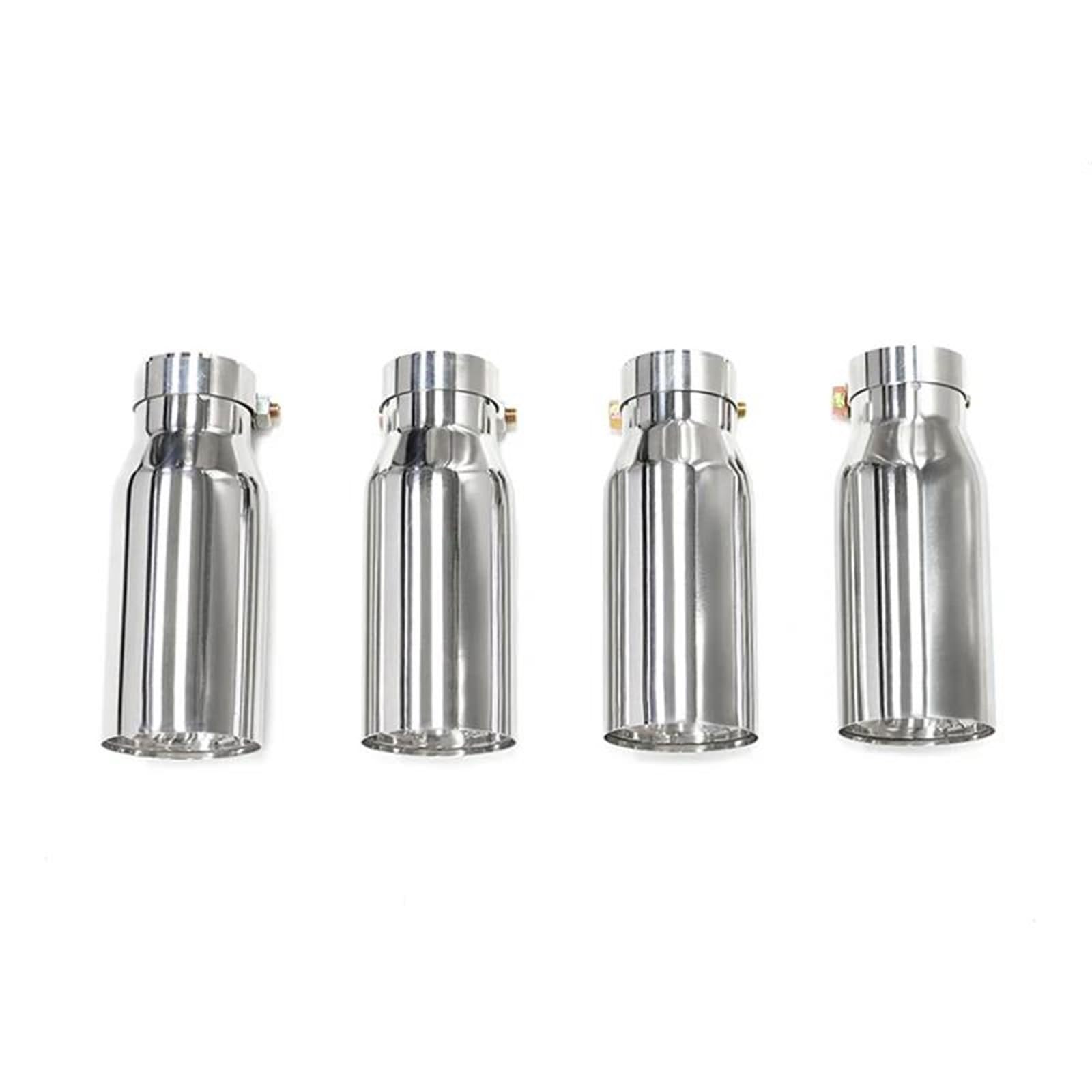Auspuffblenden 4 Stücke Auspuff Tipp Für M3 E9x E90 E92 E93 80MM AUSPUFF TIPS 190mm Schalldämpfer Spitze Endrohr Düse Endrohrblende(Silber) von ZSKSJHSJ