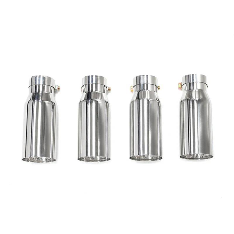 Auspuffblenden 4 Stücke Auspuff Tipp Für M3 E9x E90 E92 E93 80MM AUSPUFF TIPS 190mm Schalldämpfer Spitze Endrohr Düse Endrohrblende(Silber) von ZSKSJHSJ