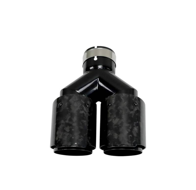 Auspuffblenden Auspuff Racing Edelstahl Universal Auto Modifikation Auto Auspuffrohr Schalldämpfer Modifizieren Doppelte Auspuffspitzen Endrohrblende(Equal ID60-OD89) von ZSKSJHSJ