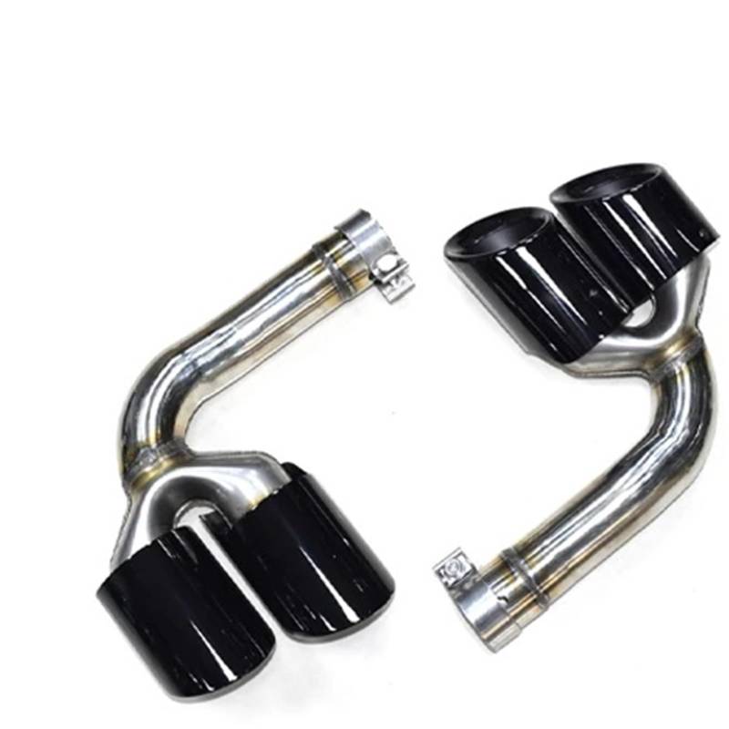 Auspuffblenden Auspuffblende Für VW Für Touareg 2.0T 3.0T 2019-2024 Benzinauspuffrohr Quad-Endrohr Edelstahl Schalldämpferspitze Düse Endrohrblende(Style B 2.0t) von ZSKSJHSJ
