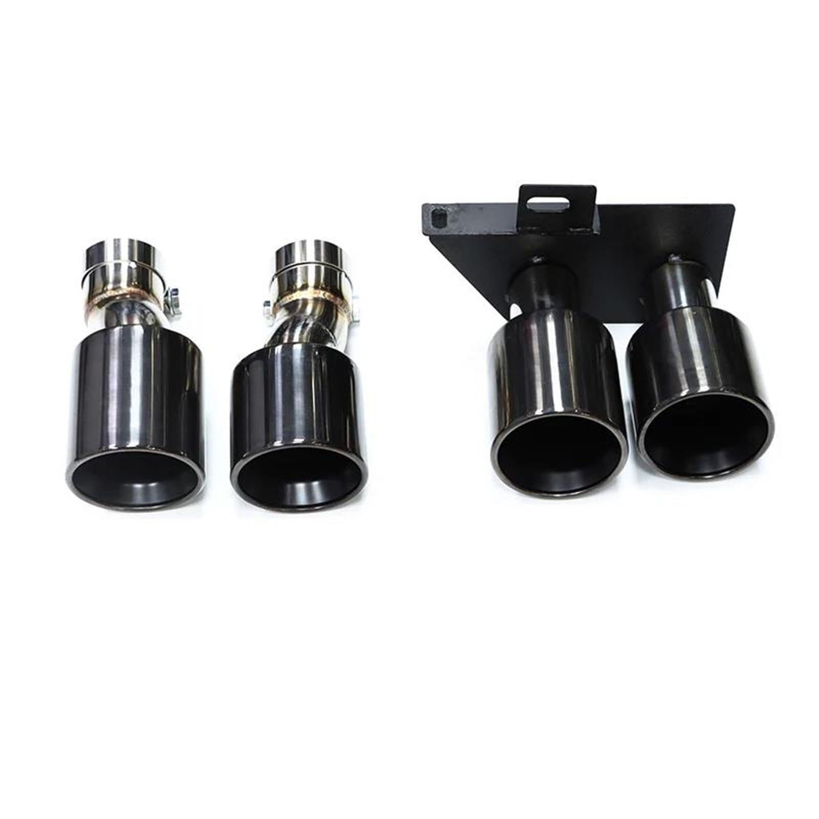 Auspuffblenden Auspuffblenden Für F10 Für M5 Auspuffrohr Edelstahl Autoauspuff Für 525i 520i 528i 523i Schalldämpferspitze Endrohr Endrohrblende(Schwarz) von ZSKSJHSJ