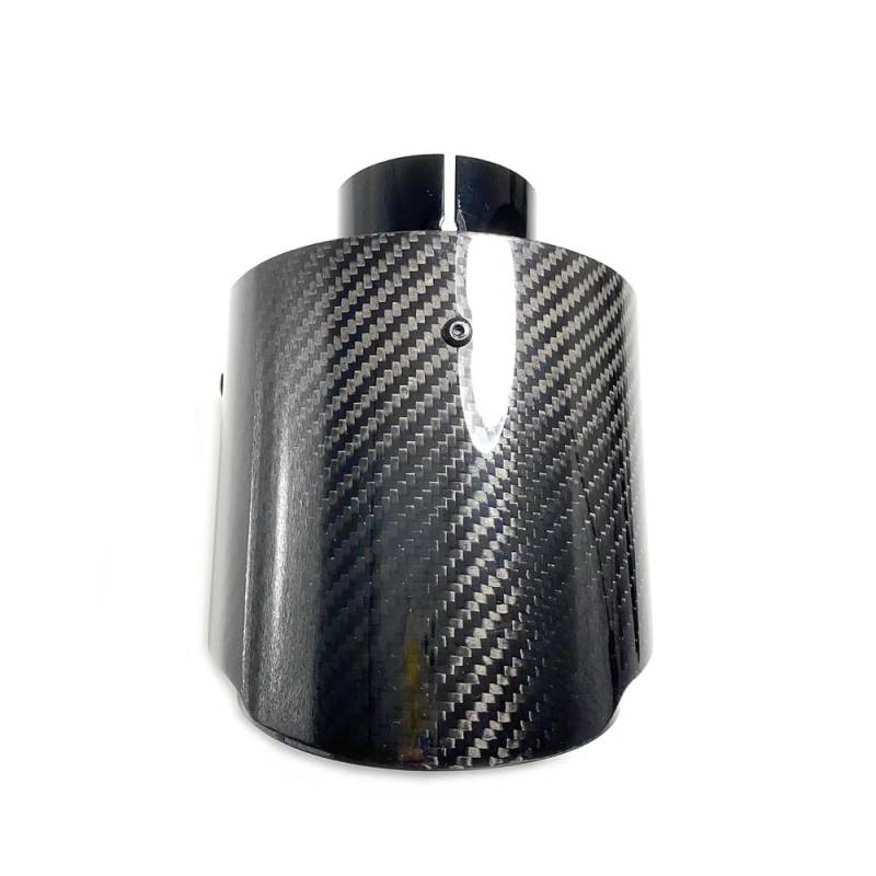Auspuffblenden Auspuffrohr Auto Universal-Auspuffanlagen Edelstahl Carbon Endrohr Auslass 130MM Für Düsen Schalldämpferspitze Endrohrblende(IN 76MM-OUT 101MM) von ZSKSJHSJ