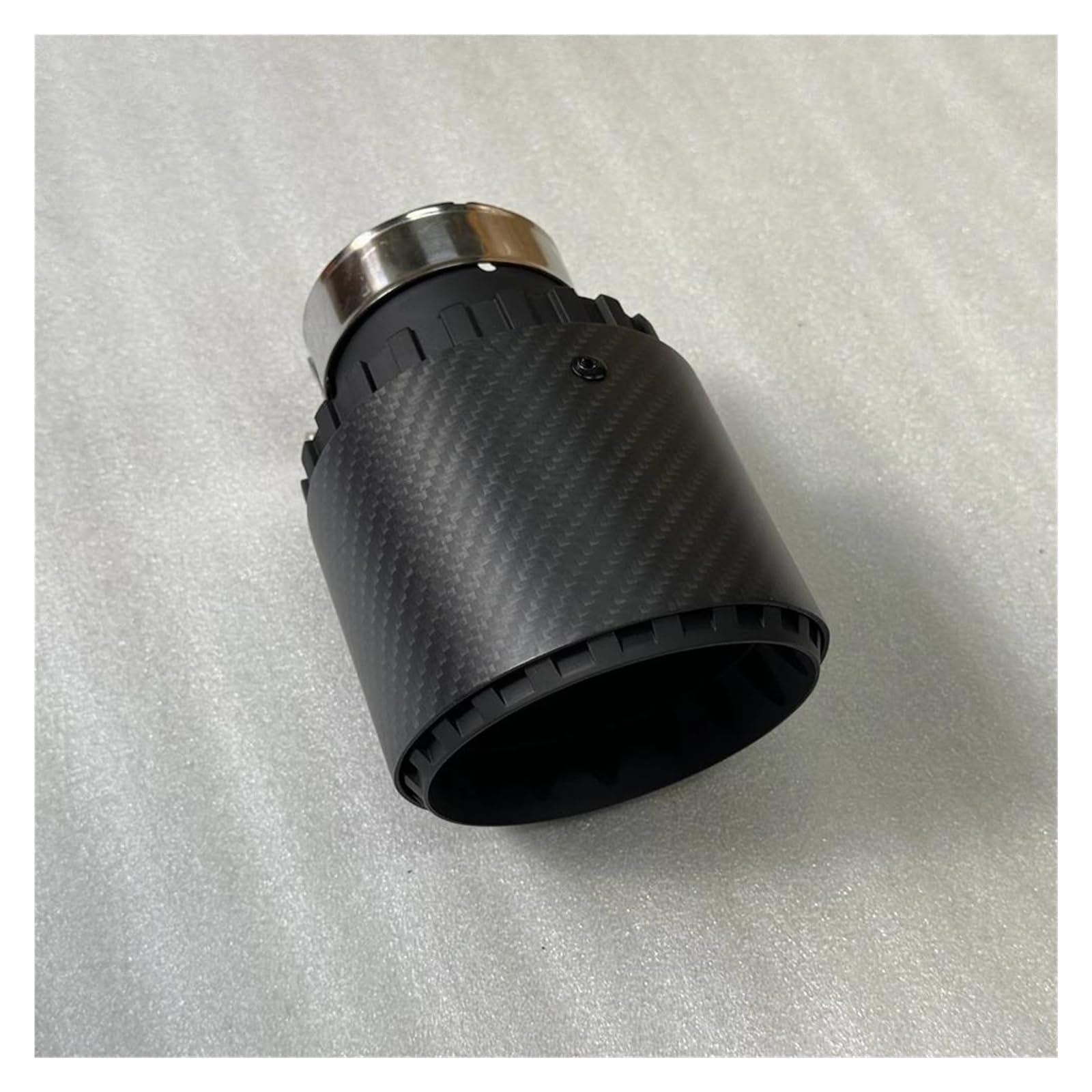 Auspuffblenden Auspuffrohr Schalldämpfer Endrohr Aluminiumlegierung Echte Kohlefaser Schwarz Allzweck Auto Modifikation Auspuffspitzen Endrohr Endrohrblende(ID 70MM-OD 101MM) von ZSKSJHSJ