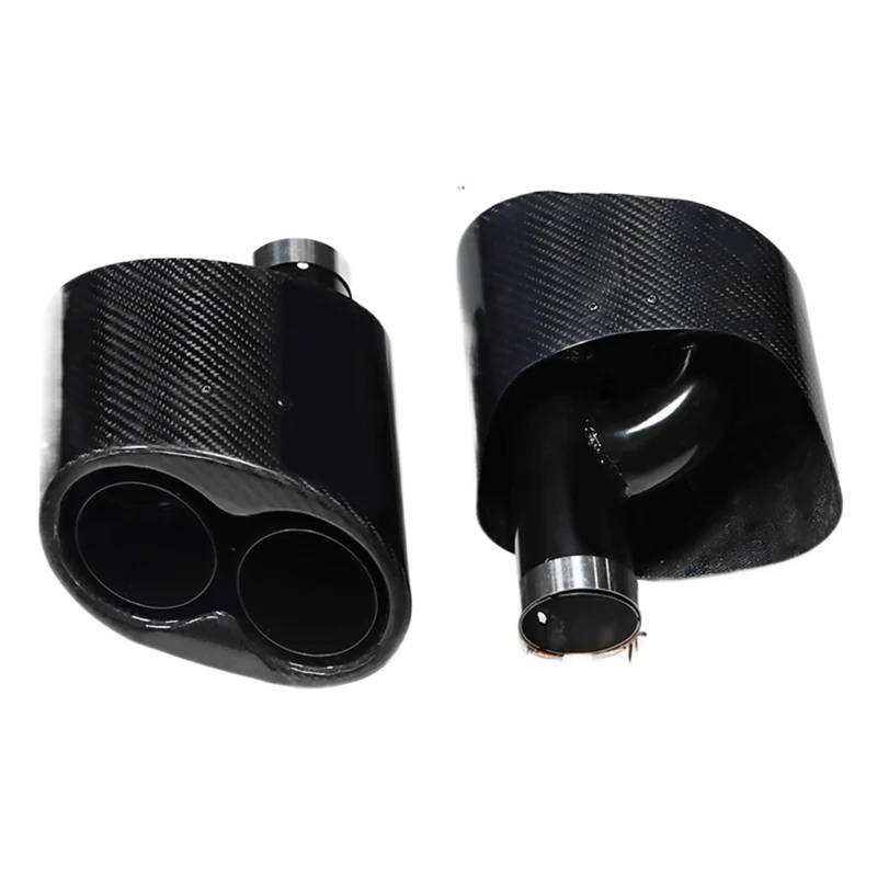 Auspuffblenden Auto-Auspuffblende, Auto-Auspuffrohr Für A6 A7 A5 A4 A3 Up RS3 RS4 RS5 RS6 RS7 Look Endrohr Schalldämpfer Spitze Düse Endrohrblende(Style A Black) von ZSKSJHSJ