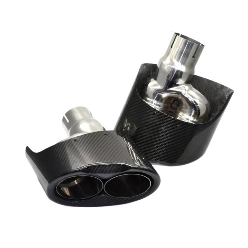 Auspuffblenden Auto-Auspuffblende, Auto-Auspuffrohr Für A6 A7 A5 A4 A3 Up RS3 RS4 RS5 RS6 RS7 Look Endrohr Schalldämpfer Spitze Düse Endrohrblende(Style A Silver) von ZSKSJHSJ
