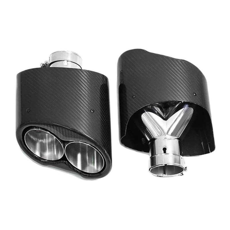 Auspuffblenden Auto-Auspuffblende, Auto-Auspuffrohr Für A6 A7 A5 A4 A3 Up RS3 RS4 RS5 RS6 RS7 Look Endrohr Schalldämpfer Spitze Düse Endrohrblende(Style B) von ZSKSJHSJ