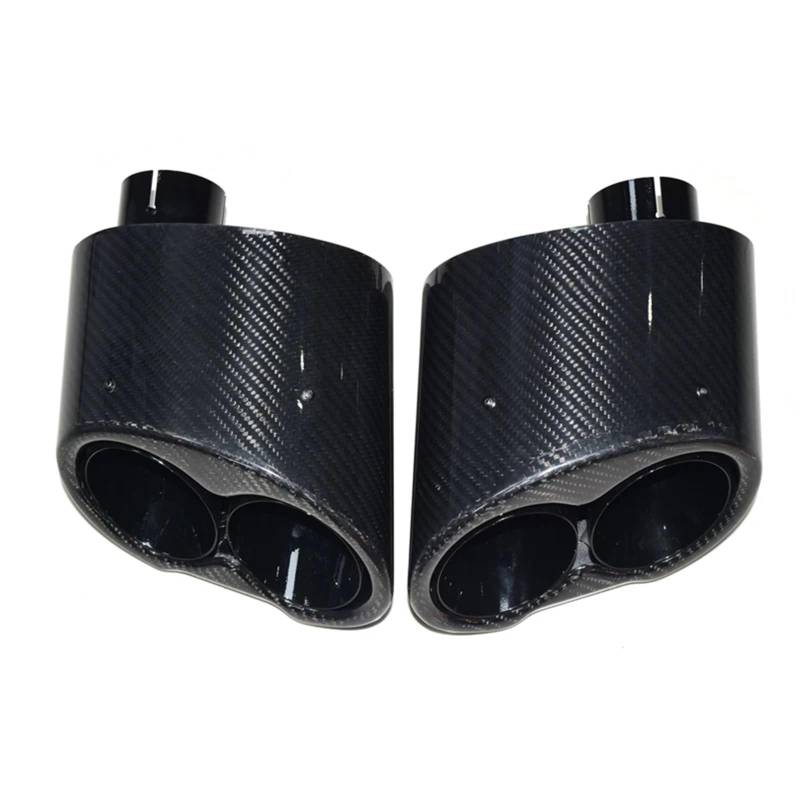 Auspuffblenden Auto-Auspuffblende, Auto-Auspuffrohr Für A6 A7 A5 A4 A3 Up RS3 RS4 RS5 RS6 RS7 Look Endrohr Schalldämpfer Spitze Düse Endrohrblende(Style C Black) von ZSKSJHSJ