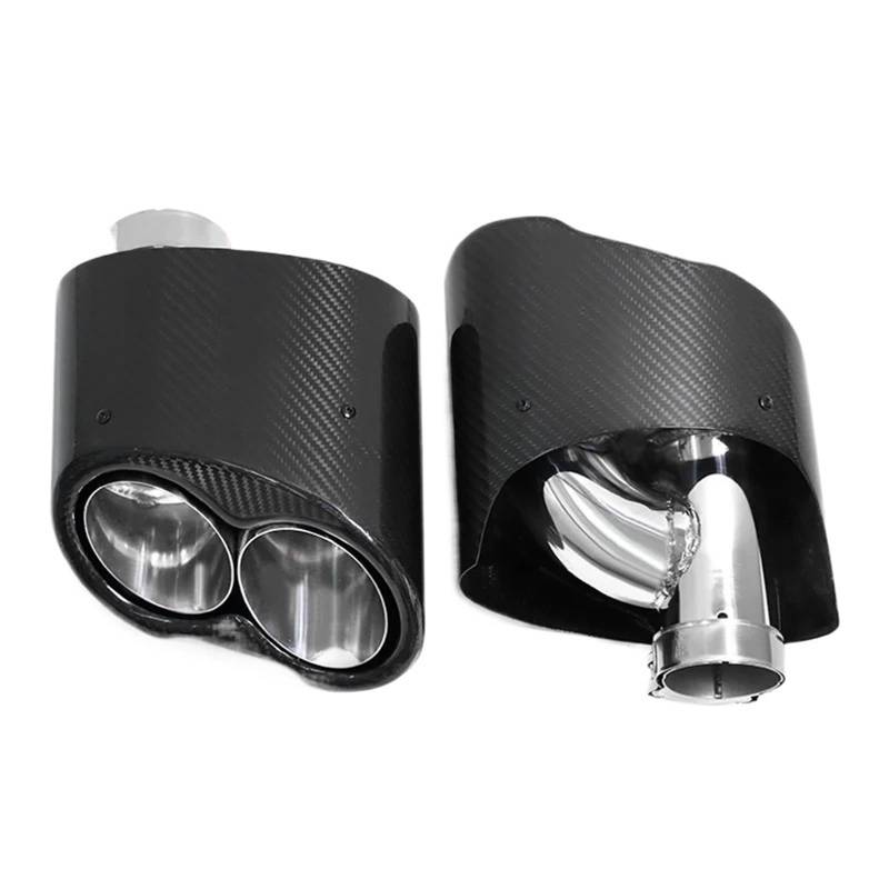 Auspuffblenden Auto-Auspuffblende, Auto-Auspuffrohr Für A6 A7 A5 A4 A3 Up RS3 RS4 RS5 RS6 RS7 Look Endrohr Schalldämpfer Spitze Düse Endrohrblende(Style C Silver) von ZSKSJHSJ