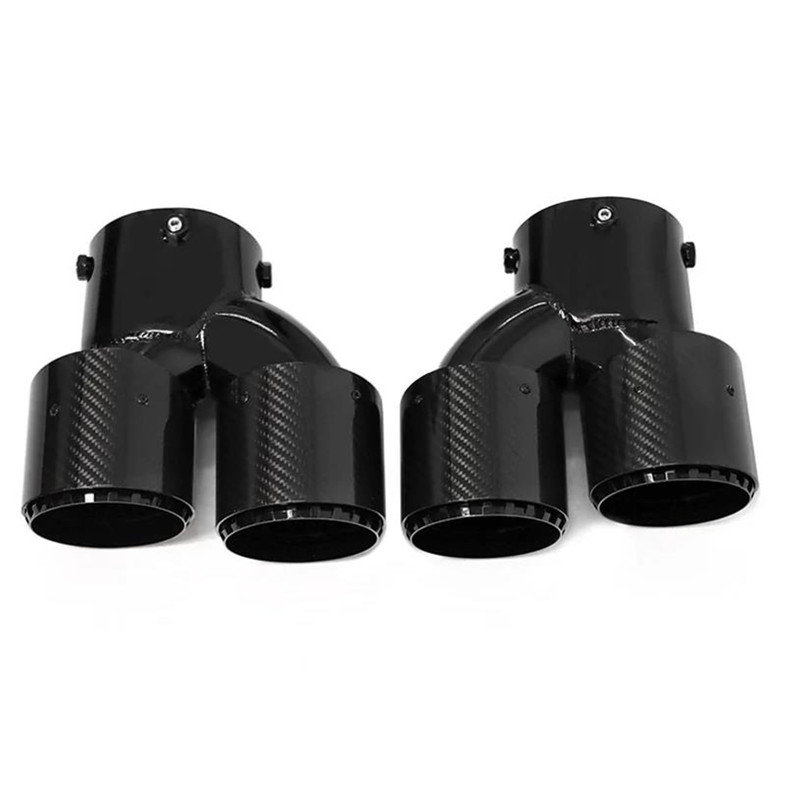 Auspuffblenden Auto-Auspuffblende Für G42 Für M240i 2019+ Auspuffrohr Carbon Fiber Quad Schalldämpfer Spitze Auspuffanlage Endrohrdüse Endrohrblende(Carbon O) von ZSKSJHSJ