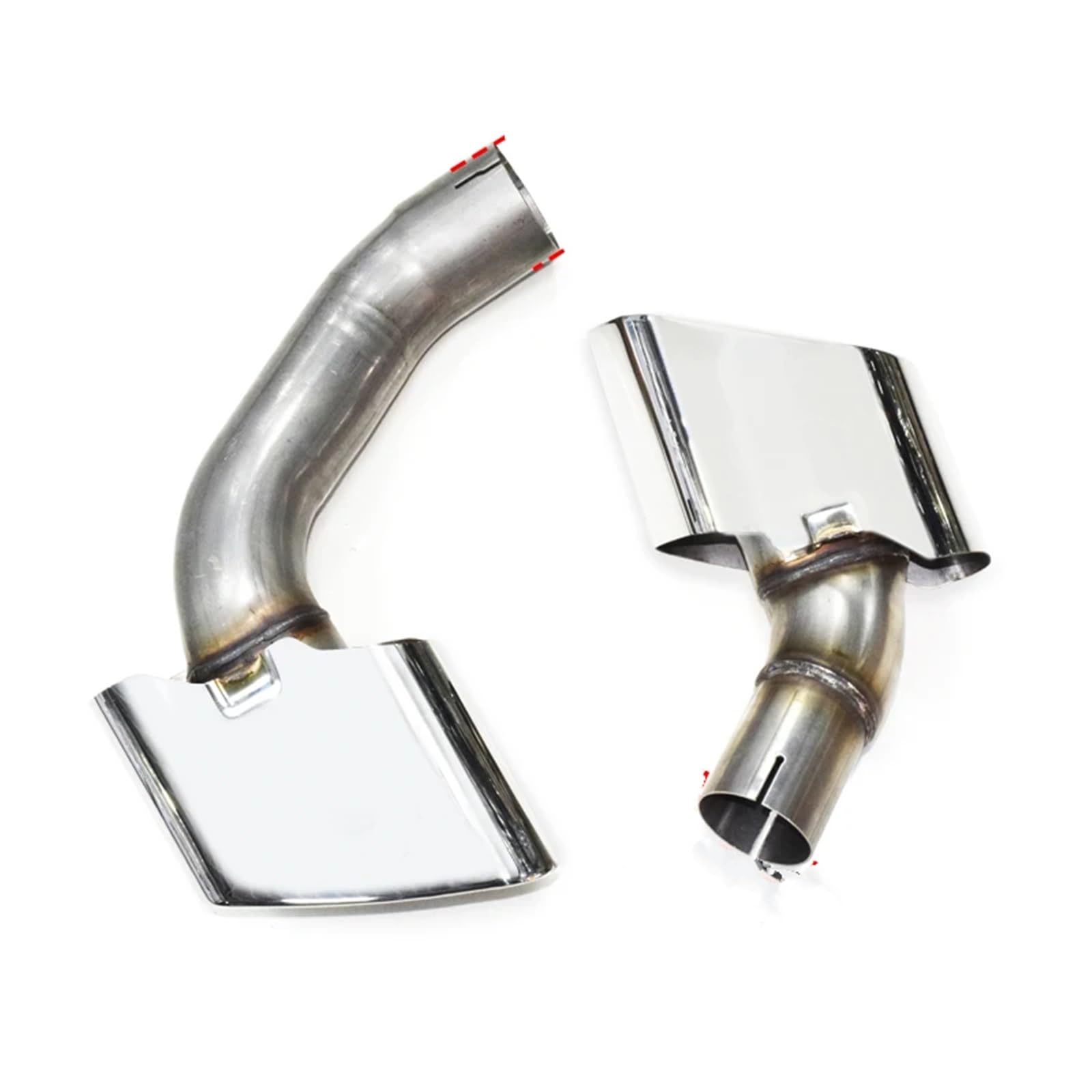 Auspuffblenden Auto-Auspuffblende Für X5 F15 28i 35i X5M Look Quadratische Schalldämpferspitze Düse Endrohr Abgasanlage Spitzen Endrohrblende(Silver 3.0t) von ZSKSJHSJ