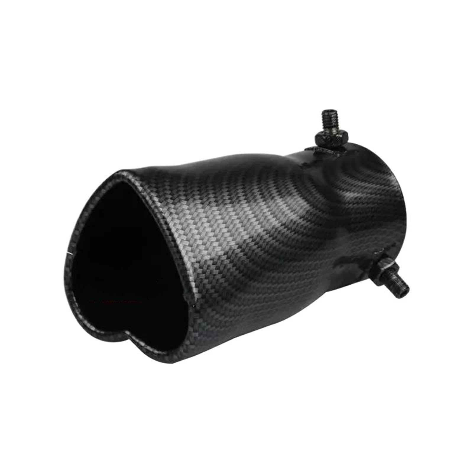 Auspuffblenden Auto-Auspuffrohr-Design Endrohr Schalldämpferspitze Buntes Hinteres Herzform-Halsrohr Auto-Auspuff Autozubehör Endrohrblende(Blk Z heart) von ZSKSJHSJ