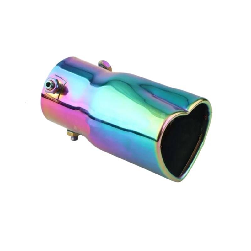 Auspuffblenden Auto-Auspuffrohr-Design Endrohr Schalldämpferspitze Buntes Hinteres Herzform-Halsrohr Auto-Auspuff Autozubehör Endrohrblende(Colof Z heart) von ZSKSJHSJ