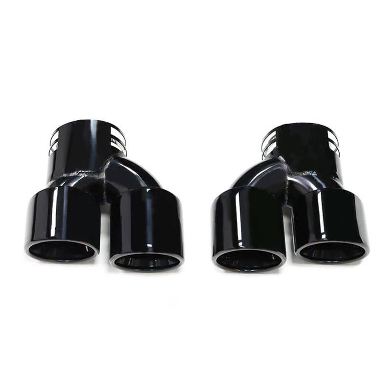 Auspuffblenden Auto-Quad-Auspuffspitze Für G42 Für M240i 2020 2021 2022 2023 Klemmersatz Dual-Schalldämpferspitze Endrohrdüse Endrohrblende(Black A) von ZSKSJHSJ