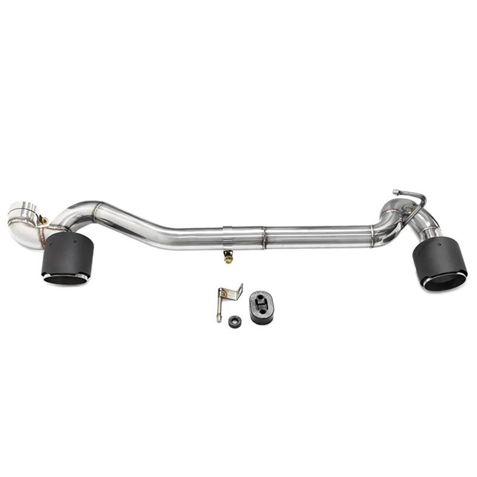 Auspuffblenden Autozubehör Doppelauspuffblende Für E90 E92 320i 318i 325i Up 335i Look Auspuffrohr Edelstahl Schalldämpfer Spitze Endrohr Endrohrblende(Kohlenstoff-Look) von ZSKSJHSJ
