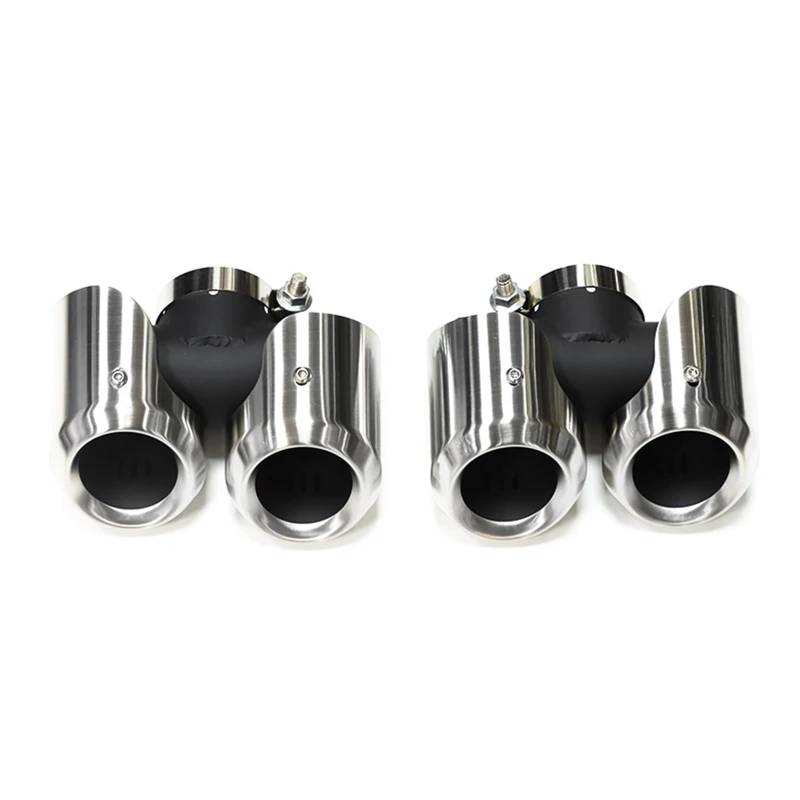 Auspuffblenden Doppelauspuffspitzen Auspuffrohr Schalldämpferspitze Für Land Für Rover Für Defender Für L663 2020 2021 P40090 2.0T 110 3.0T Auspuffspitze Düse Endrohrblende(Silver 3.0t) von ZSKSJHSJ