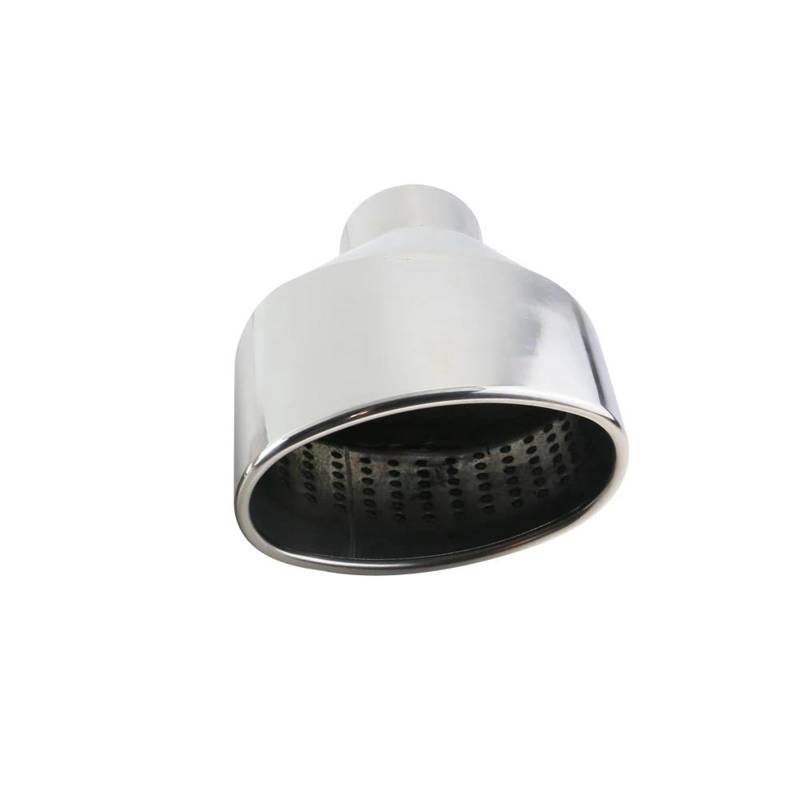 Auspuffblenden Edelstahl Auto Auspuff Endrohr Schnittstelle 63mm Schräg Gerollt Outlet Auto Schalldämpfer Endrohr Schwarz Silber Endrohrblende(Silver Right) von ZSKSJHSJ