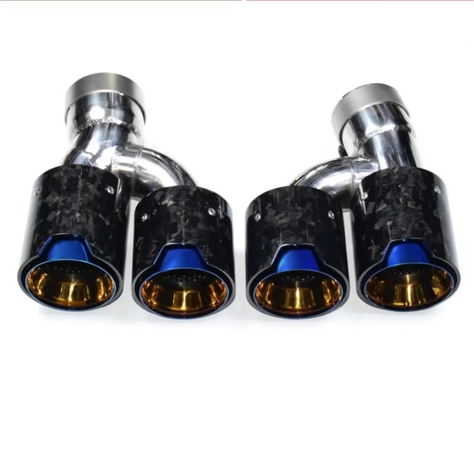 Auspuffblenden Für 2018 2019 2020 2023 Für 5 Series Endrohr G30 G31 Auspuffrohr Modifikation Quad Carbon Fiber Schalldämpfer Spitze Auspuffkopf Endrohrblende(Carbon 6) von ZSKSJHSJ