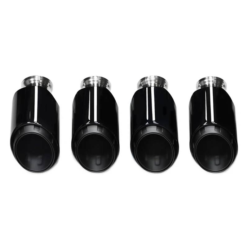 Auspuffblenden Für Cayenne Für Turbo 4,8 T 2011-2014 Ersatz Schalldämpfer Header Edelstahl Endrohr Düse Auspuff System Endrohrblende(Triple Black) von ZSKSJHSJ