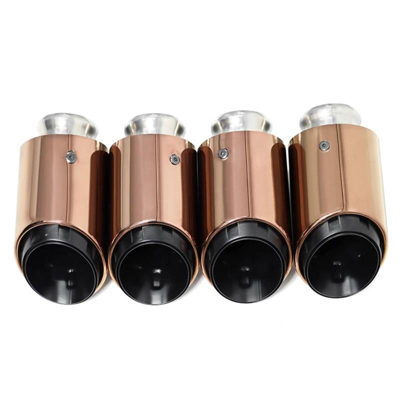 Auspuffblenden Für Cayenne Für Turbo 4,8 T 2011-2014 Ersatz Schalldämpfer Header Edelstahl Endrohr Düse Auspuff System Endrohrblende(Triple Bronze) von ZSKSJHSJ