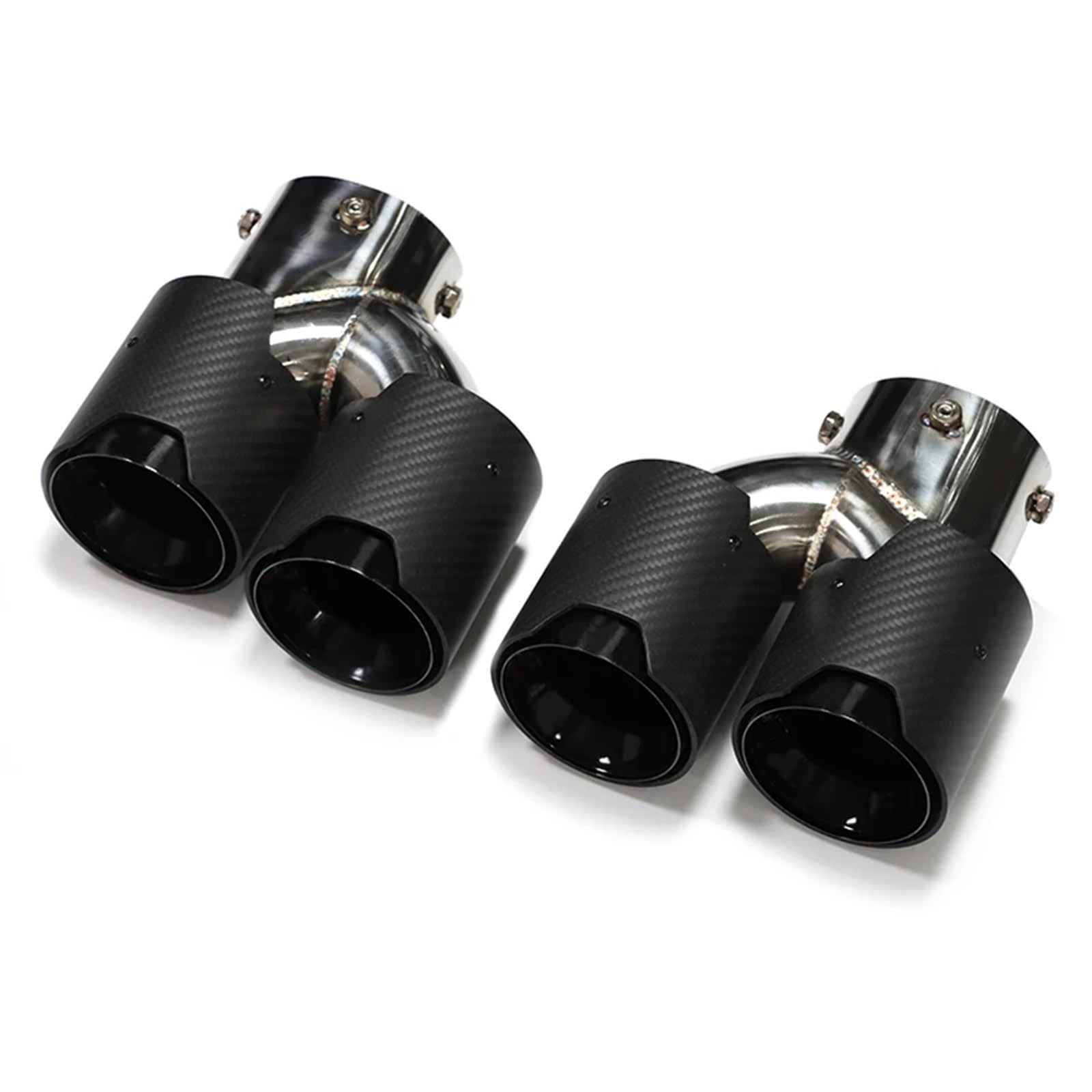 Auspuffblenden Für Für M340i G20 G21 Für M240i G22 Für M440i G42 Schalldämpfer Endrohr Verbesserte Vier Outlet Abgasanlage Endrohrblende(Carbon D) von ZSKSJHSJ