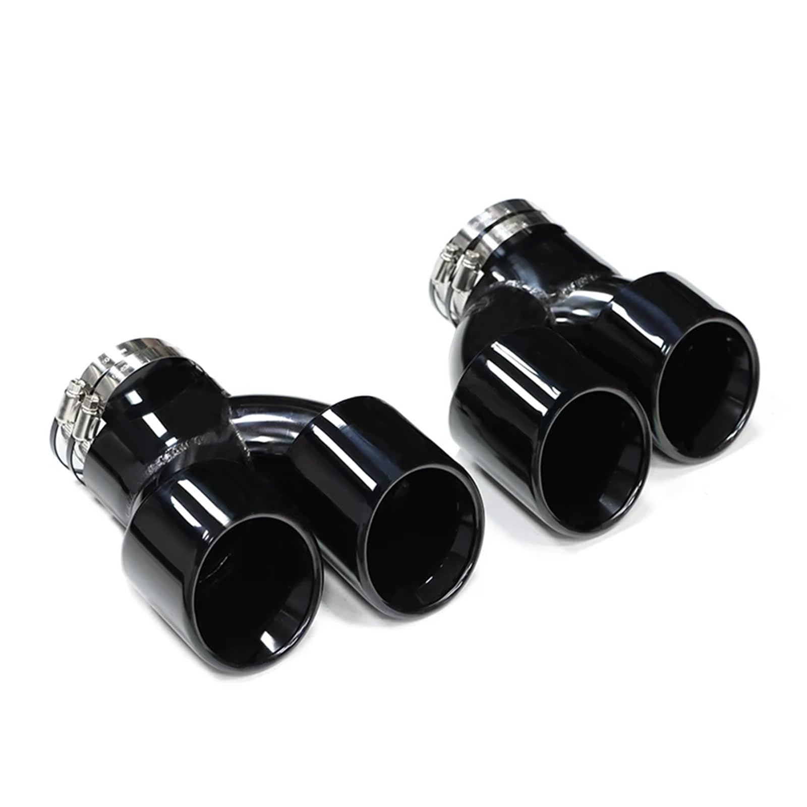 Auspuffblenden Für G20 G21 Für M340i Für MPE G42 Für M440i G22 Für M240i Upgrade Dual Outlet Quad Sport Endrohr Schalldämpfer Exha Endrohrblende(Black A) von ZSKSJHSJ