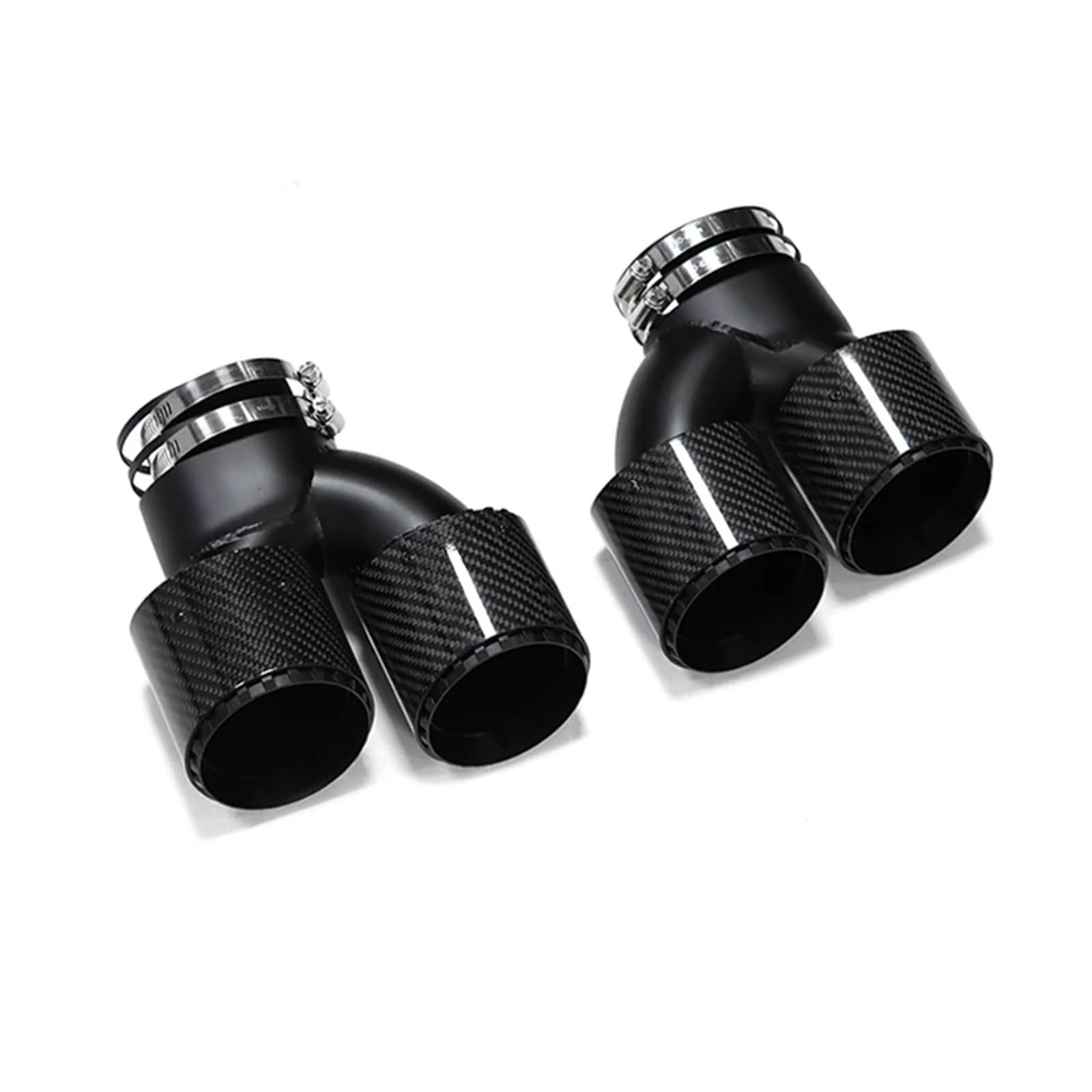 Auspuffblenden Für G20 G21 Für M340i Für MPE G42 Für M440i G22 Für M240i Upgrade Dual Outlet Quad Sport Endrohr Schalldämpfer Exha Endrohrblende(Carbon E) von ZSKSJHSJ