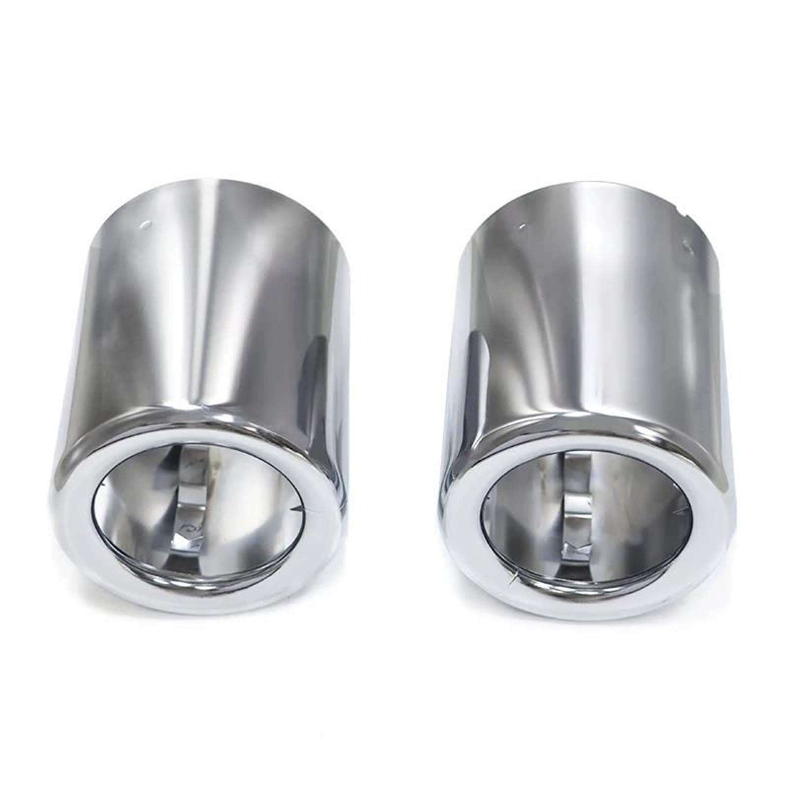 Auspuffblenden Für X1 F49 1er 118i 120i 125i 2020-2023 Schalldämpfer-Endrohr Edelstahl-Auspuff Original-Ersatzverkleidung Endrohrblende(Silver 1 Pair) von ZSKSJHSJ