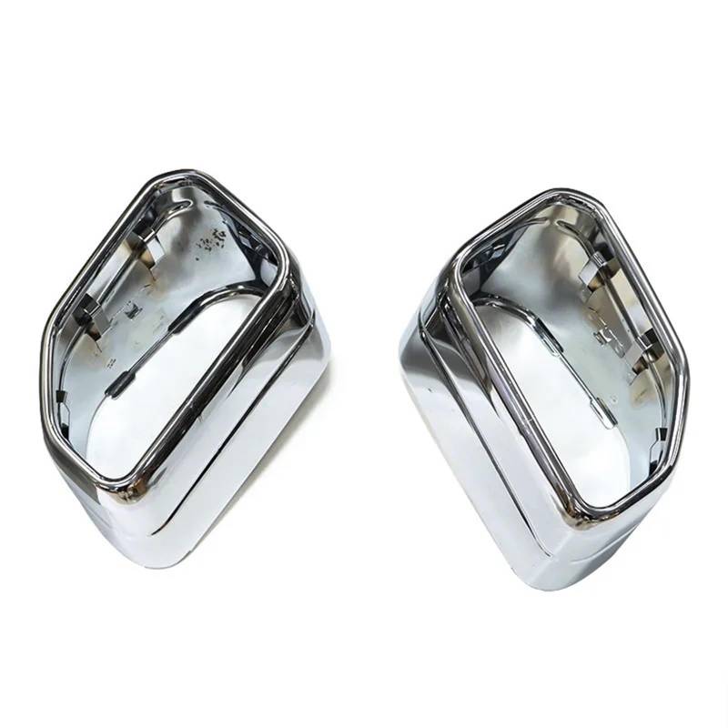 Auspuffblenden Für X3 G01 X4 G02 Platz Auspuff Endrohr Abdeckung Edelstahl Schalldämpfer Dekorative Düse Endrohrblende(Silber) von ZSKSJHSJ