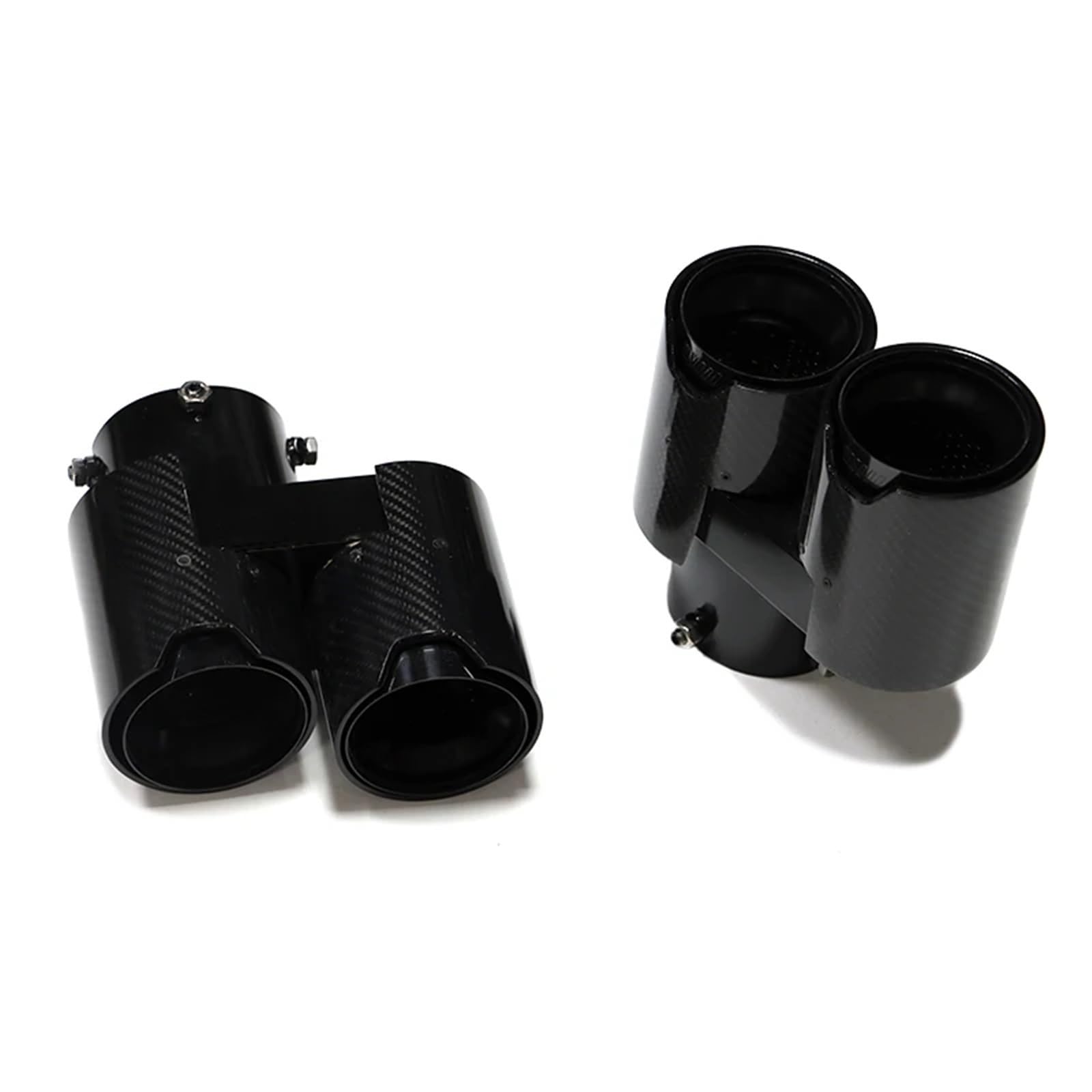 Auspuffblenden Für X5 G05 X6 G05 Quadratisches Auspuff-Upgrade Sport 4-Auslass-Endrohr Aus Edelstahl Schalldämpfer-Abgasanlage Endrohrblende(Carbon D) von ZSKSJHSJ