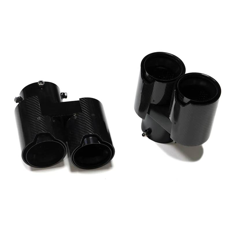 Auspuffblenden Für X5 G05 X6 G05 Quadratisches Auspuff-Upgrade Sport 4-Auslass-Endrohr Aus Edelstahl Schalldämpfer-Abgasanlage Endrohrblende(Carbon D) von ZSKSJHSJ