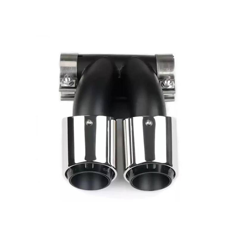 Auspuffblenden Geeignet Für Cayman Für 718 Für Boxster Auspuff Modifiziert Dual Sport Endrohr Edelstahl Schalldämpfer Endrohrblende(Triple Silver) von ZSKSJHSJ