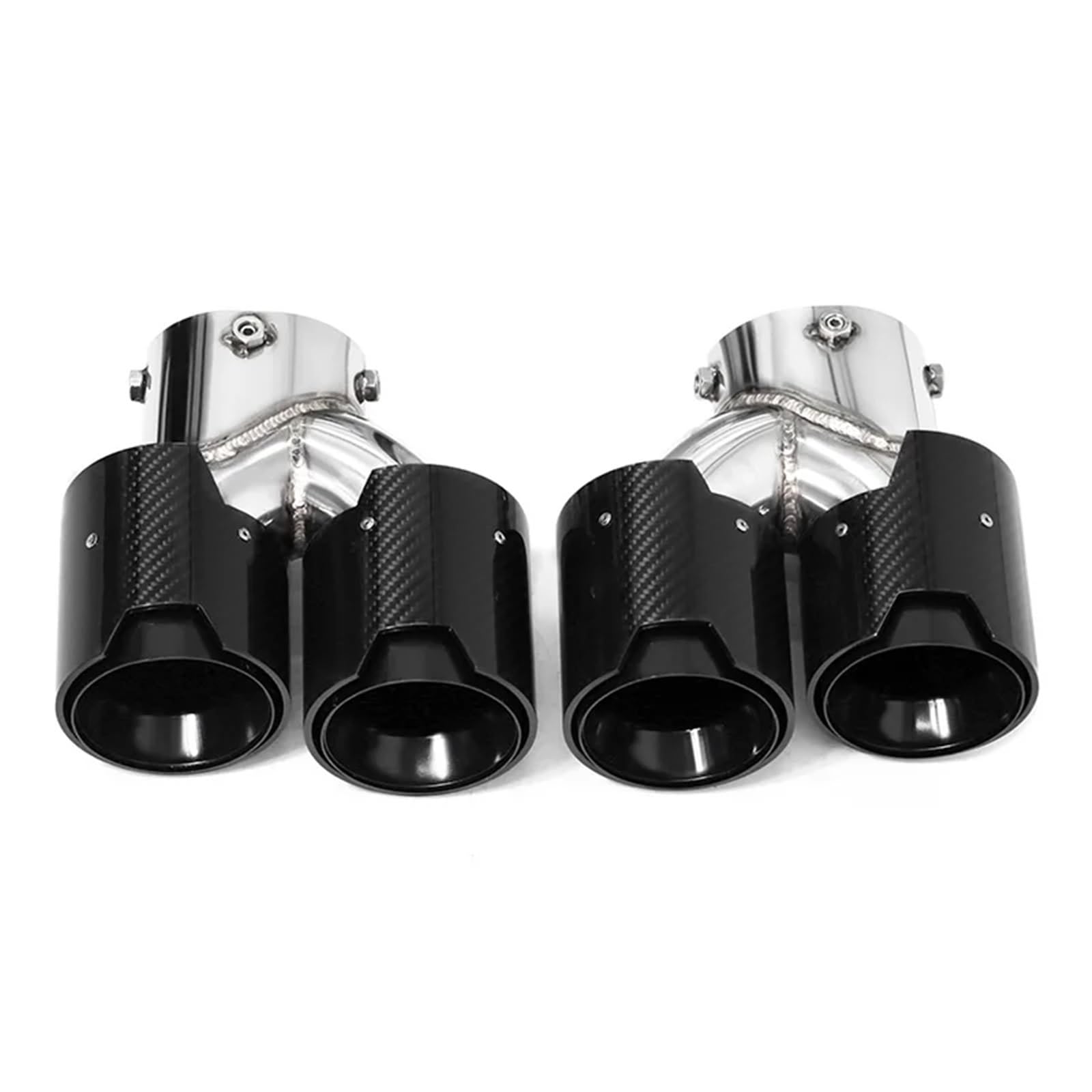 Auspuffblenden Quad Auto Auspuff Endrohr Für G20 G21 Für M340i Auspuff 304 Edelstahl Schalldämpfer Spitze Düse Endrohrblende(Carbon A) von ZSKSJHSJ